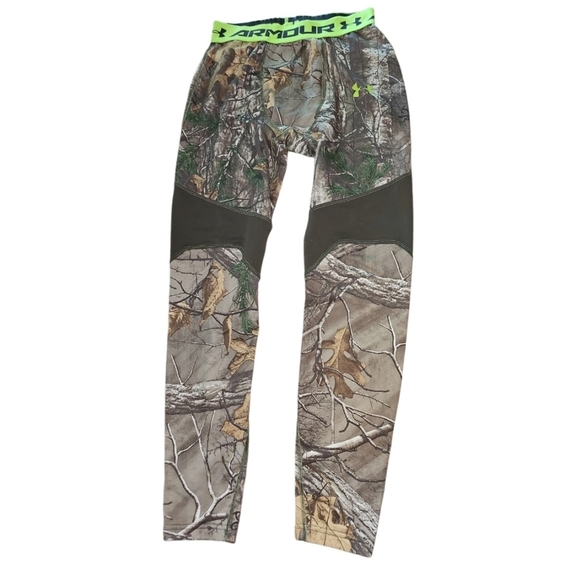 Camo Under Armour Cold Gear Long Underwear Under Pants Fitted Medium - Picture 1 of 4